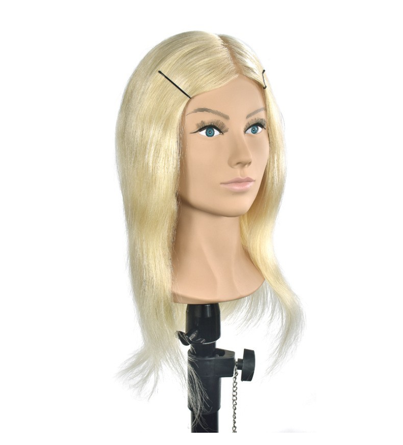 真人发头模理发店学徒练习染烫电卷编发精剪化妆造型模特头假人头