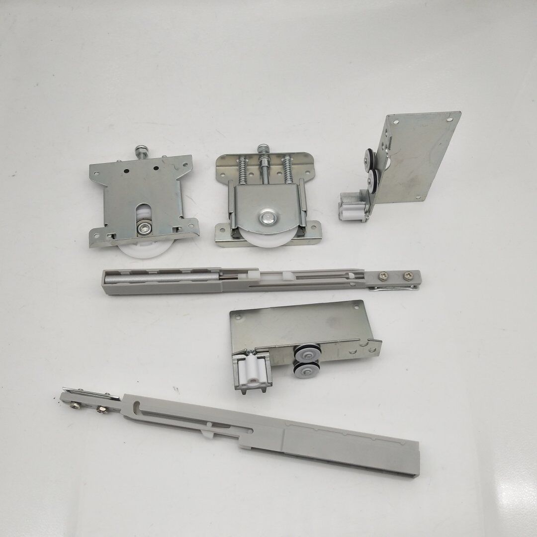 现代衣柜滑轮移门轮子推拉镀锌色缓冲塑料轮上下滑轮门轮-阿里巴巴