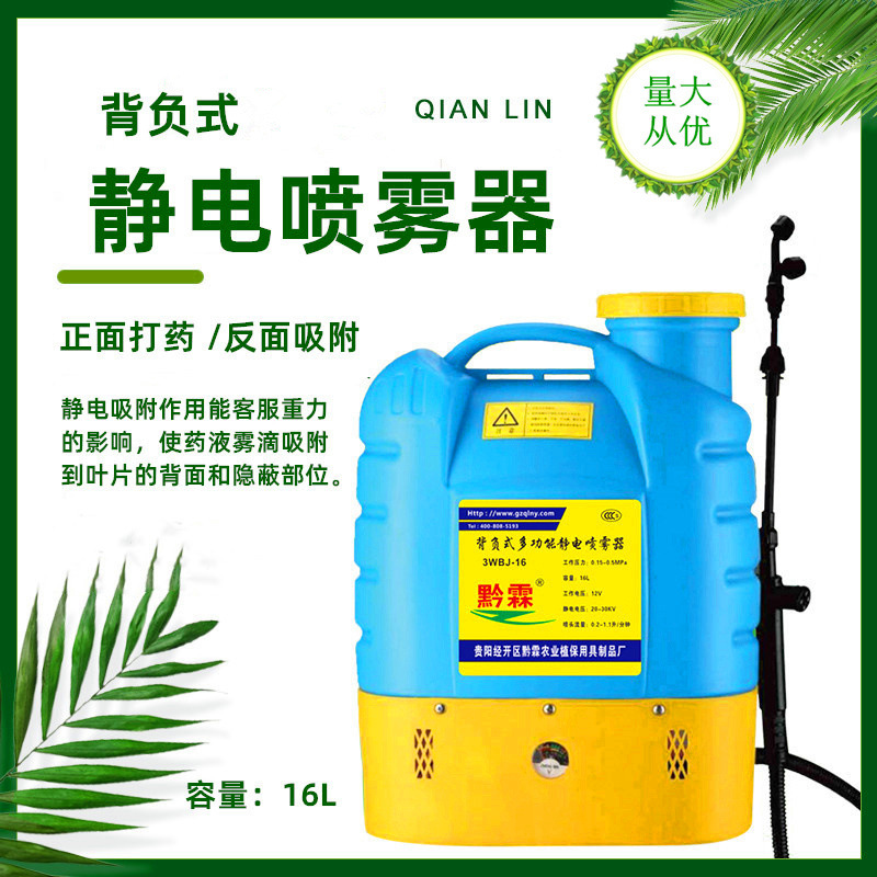 0成交5个黔霖18l背负式电动喷雾器果树农田打药机喷农药机打药机电喷