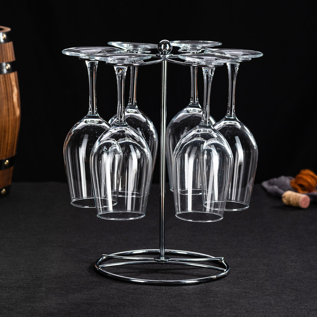 9成交0件相似美式倒挂红酒杯架子高脚杯架葡萄酒杯架家用酒吧悬挂酒杯