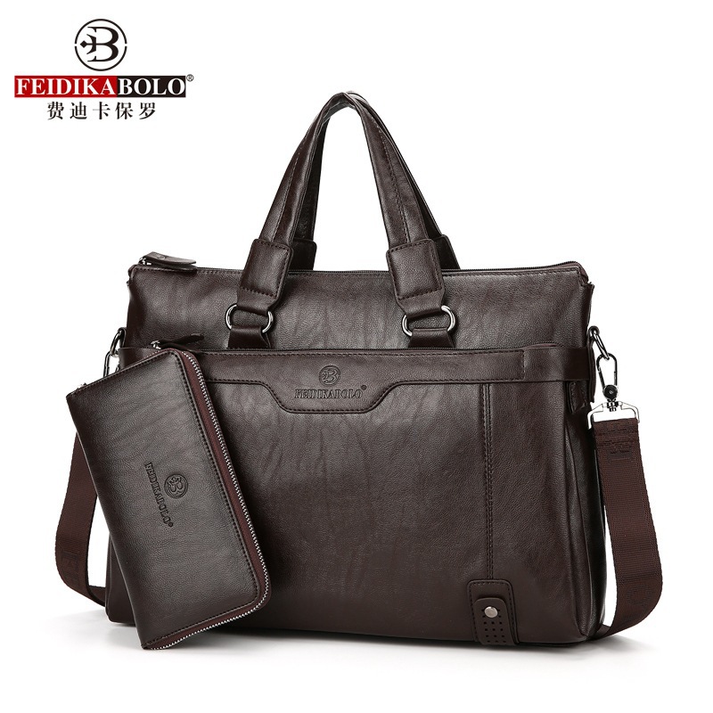 2022 New Men's Handbag Business Shoulder Messenger Bag Horizontal Leisure Briefcase One Piece Dropshipping Wholesale