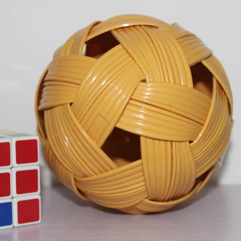 蹴鞠球藤球塑料绣球竞赛球亲子古装幼儿园中小学生用球健身太极球