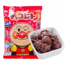 批发 日本进口不二家面包超人牛奶巧克力卡通造型儿童小零食品69g