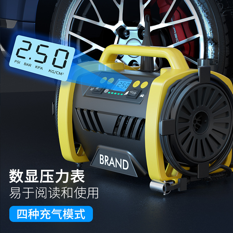 AC/DC Automobile Air Pump AC 110-230V Air Pump DC 12V Dual Power Supply Air Pump Vehicle Air Pump