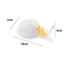 正惠家用食品级塑料蛋清分离器带碗边硅胶卡扣蛋液手动分蛋滤蛋器