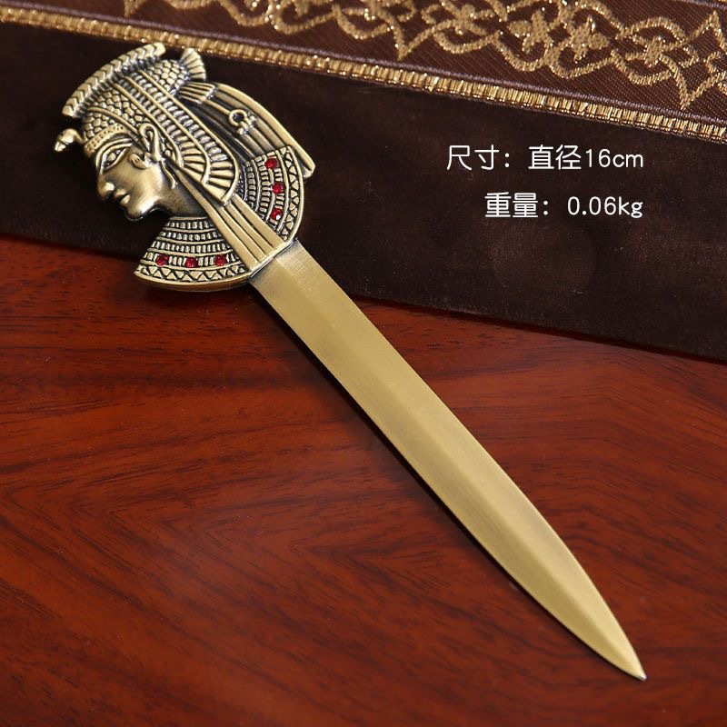 Ancient Egypt Decoration Metal Letter Opener Apollo Anubis Totem Paper Cutter Creative Office Gift Ornament