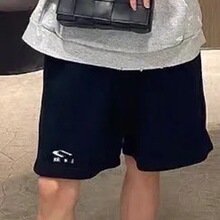 99新未使用 prada普拉达 经典黑色纯棉短裤男士男装 奢侈品正品