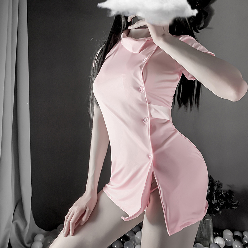 护士情趣内衣夜店女仆制服诱惑性感紧身空姐挑逗开档免脱激情套装