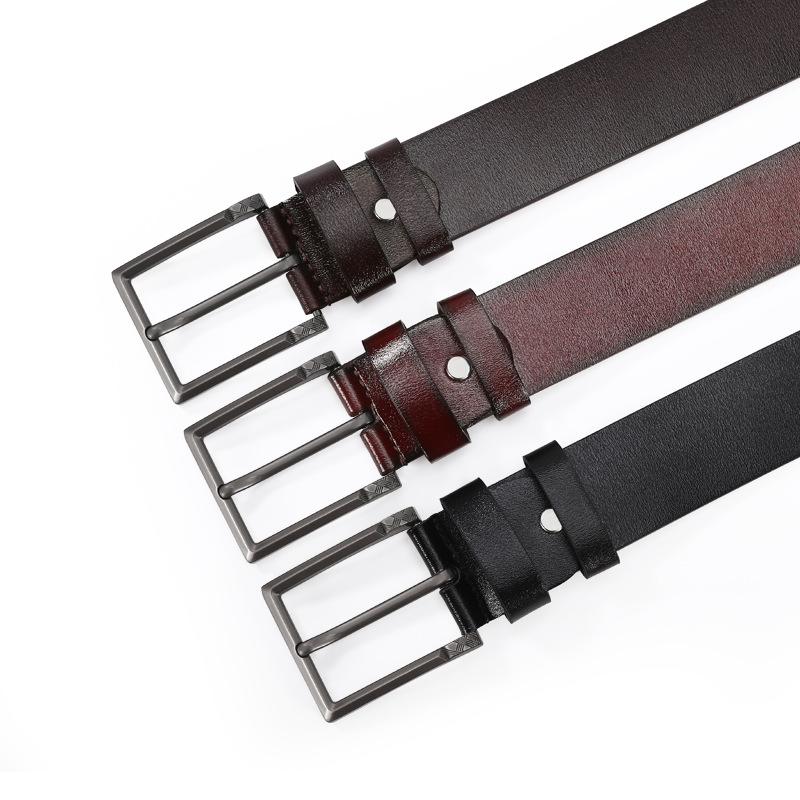 belt men‘s simplicity hot classic imitation cowhide pin buckle belt korean jeans belt pant belt in stock wholesale