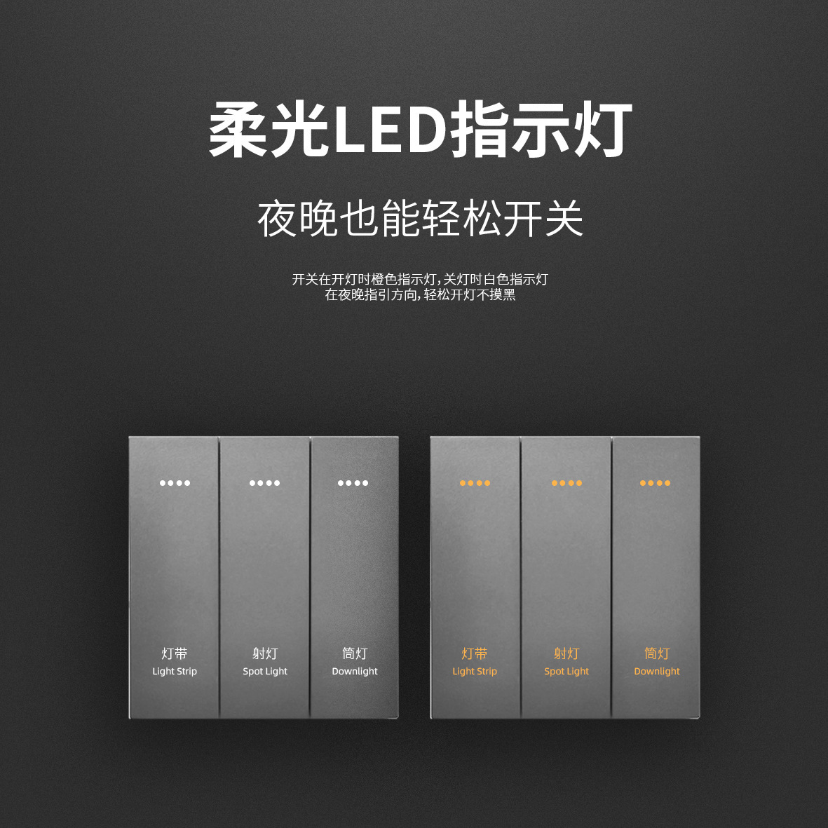 tuya 涂鸦智能灯光控制 zigbee智能开关面板大板新款琴键系列