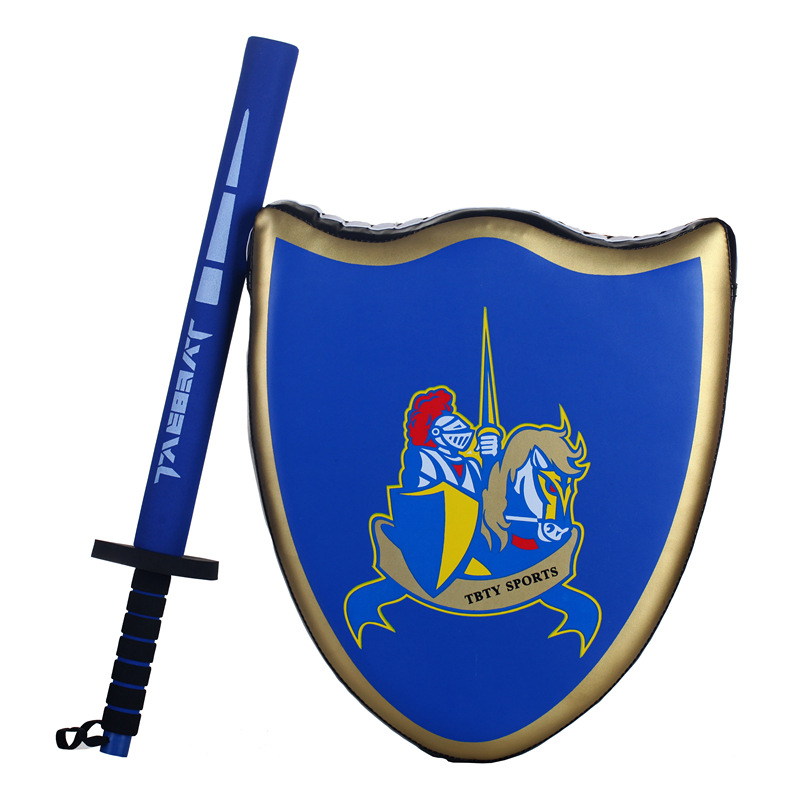 跆拳道骑士剑盾靶组合儿童盾牌训练短兵格斗武馆拳馆骑士剑盾牌靶