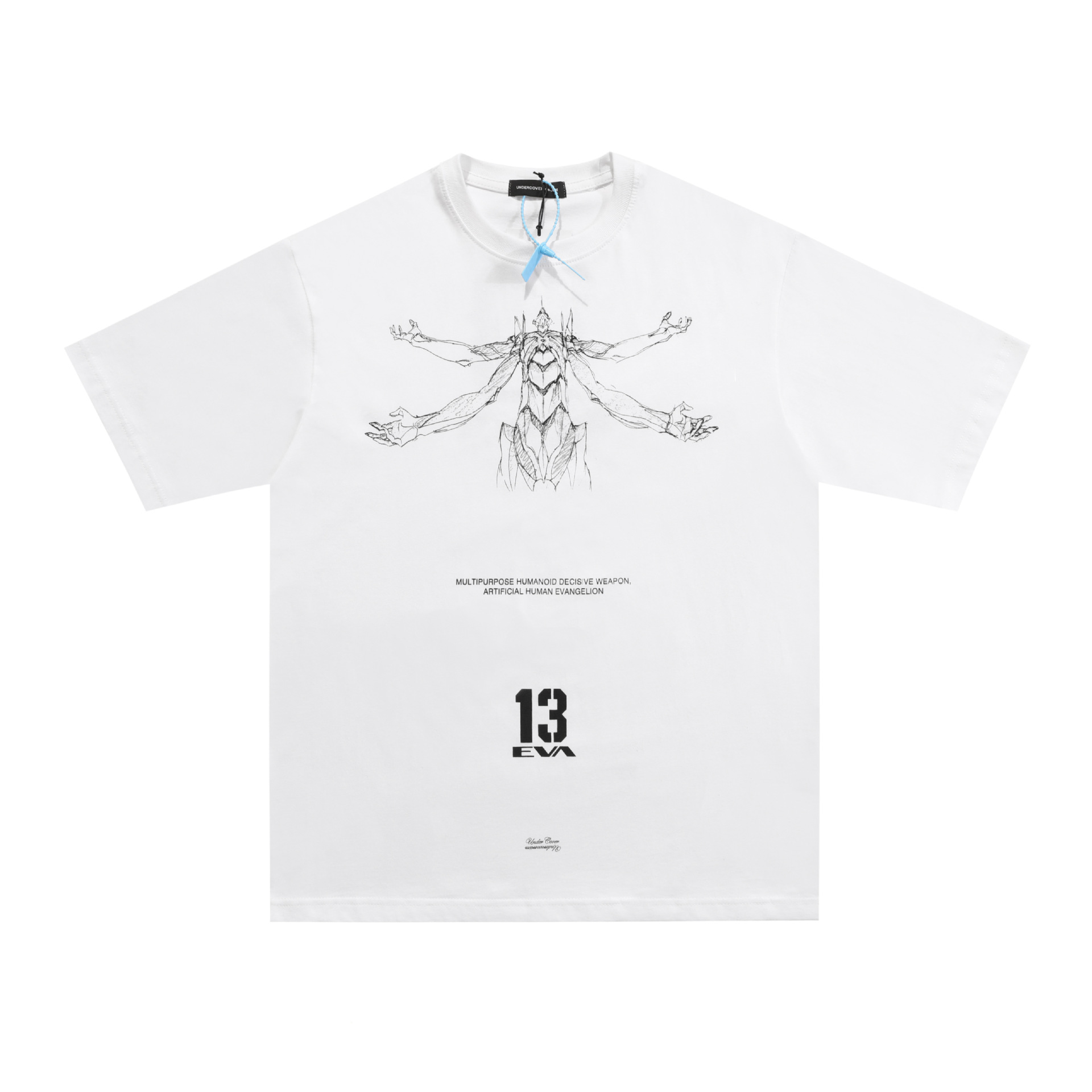 undercover 联名eva福音战士13号机神话形态二次元短袖t恤