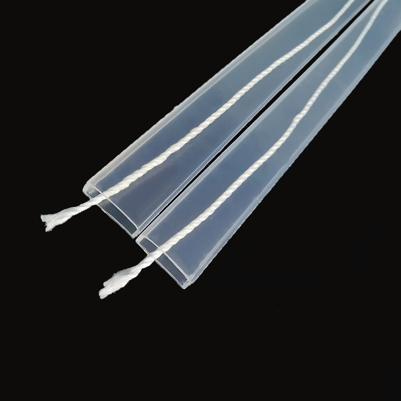 厂家定制缝线款硅胶套管led5宽带线高透硅胶异形管软灯带套管批发