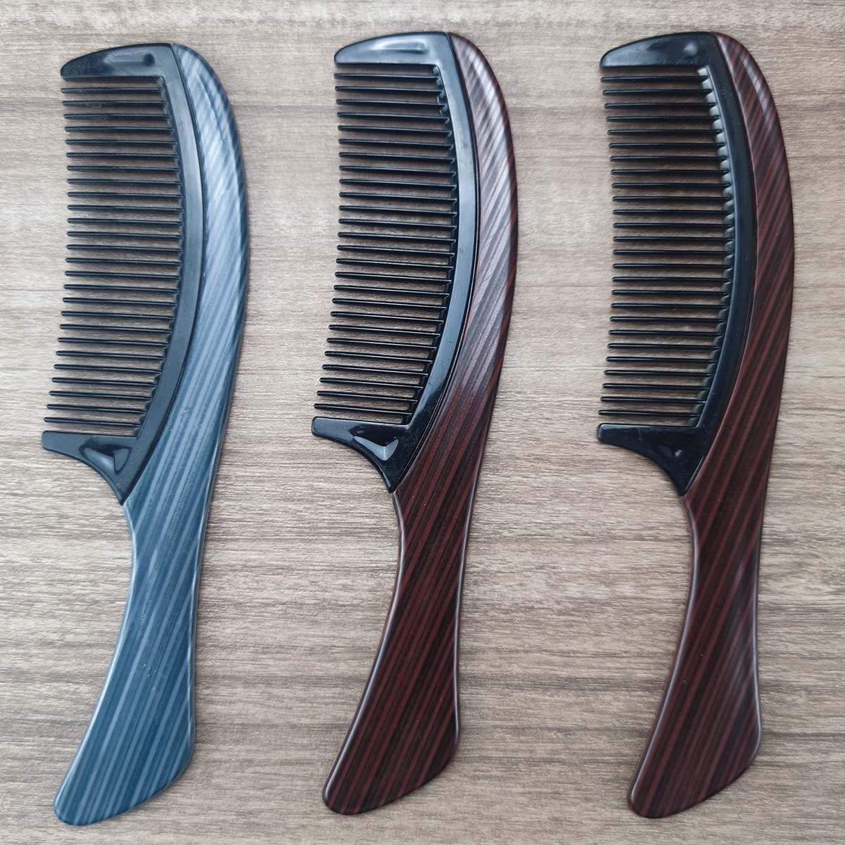 工厂梳子批发大弯梳木纹美发梳木梳宽齿梳密齿梳日用品头梳