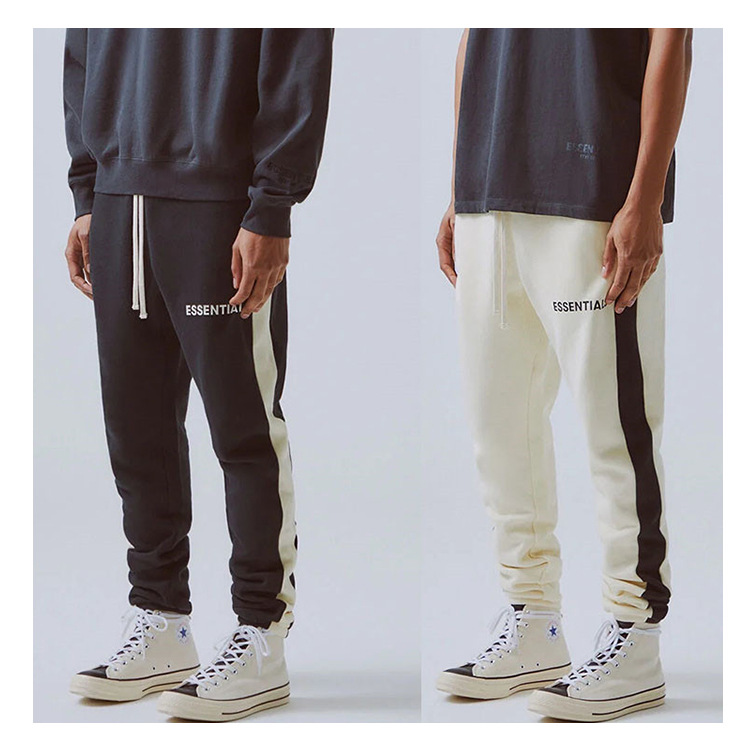 fear of god fog essentials高街潮牌裤子休闲运动束脚拼接长裤男