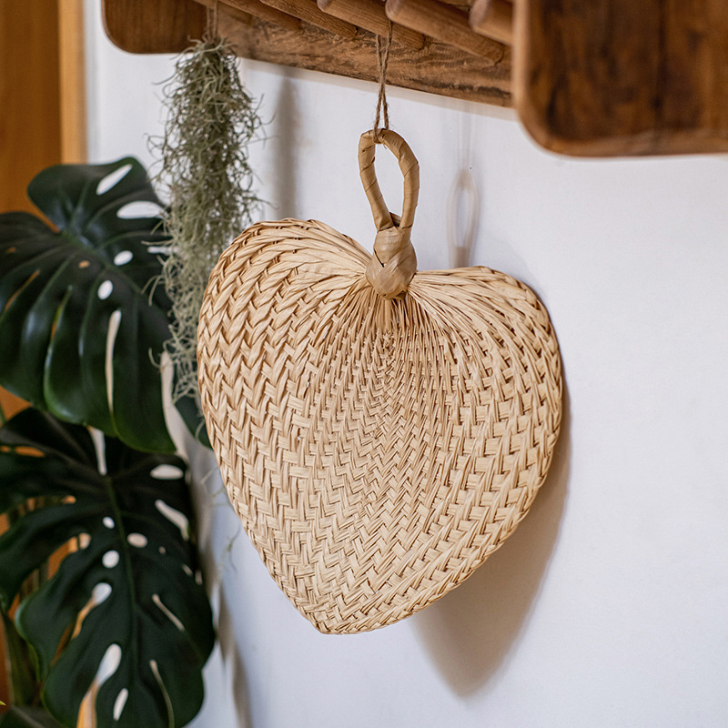 棕叶扇子蒲扇天然手工蒲草编织芭蕉扇传统老式手摇扇子古风-阿里巴巴