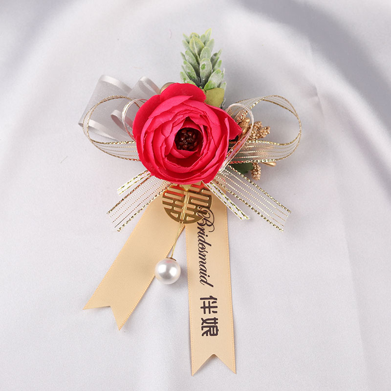 伴娘胸花新娘结婚姐妹团手花婚礼森系韩式唯美超仙婚庆用品