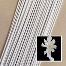 造型婚礼材料1纸艺铁丝铁丝大型长胶米包白包塑铁丝花朵
