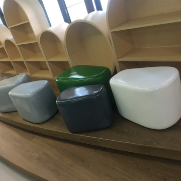 现代简约玻璃钢户外景观坐凳玻璃钢座椅户外广场公园休闲凳