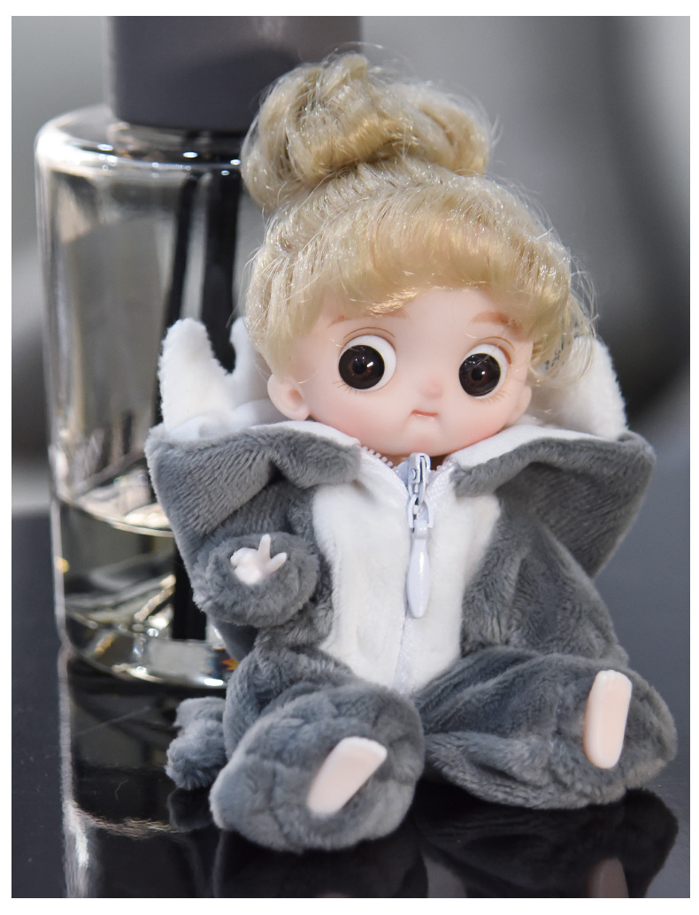 桃桃丸子角色扮演睡衣娃娃女孩桌面摆件仿真变装玩偶儿童礼品玩具