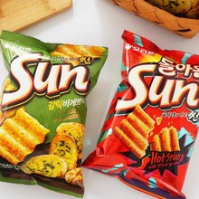 80克好丽友太阳波浪形薯片 12包一箱出货