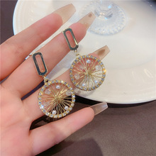925银针韩国新款小珍珠编织耳环 时尚优雅高级感网红耳坠 耳钉女