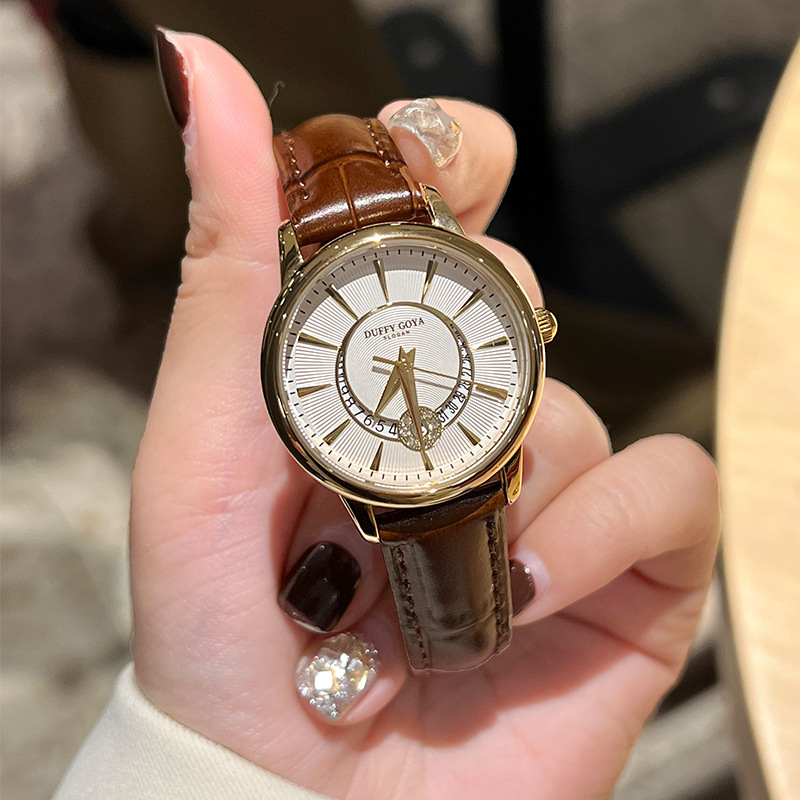 520礼物瑞士名牌正品2024新款小众轻奢手表女款式机械送气质防水