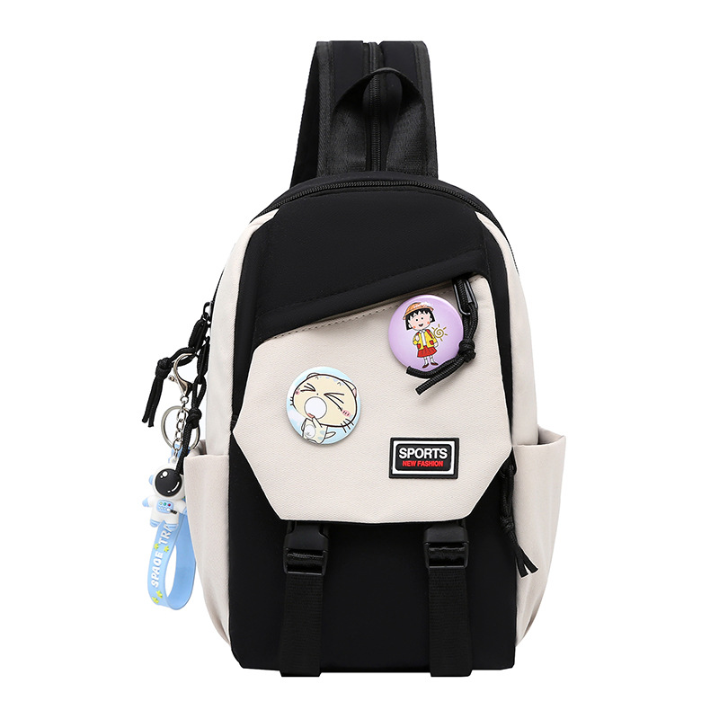 Outdoor Travel Children's Outing Small Backpack Lightweight Cute Spring Outing Boys' Chest Bag Trendy Primary School Students' Shoulder Messenger Bag
