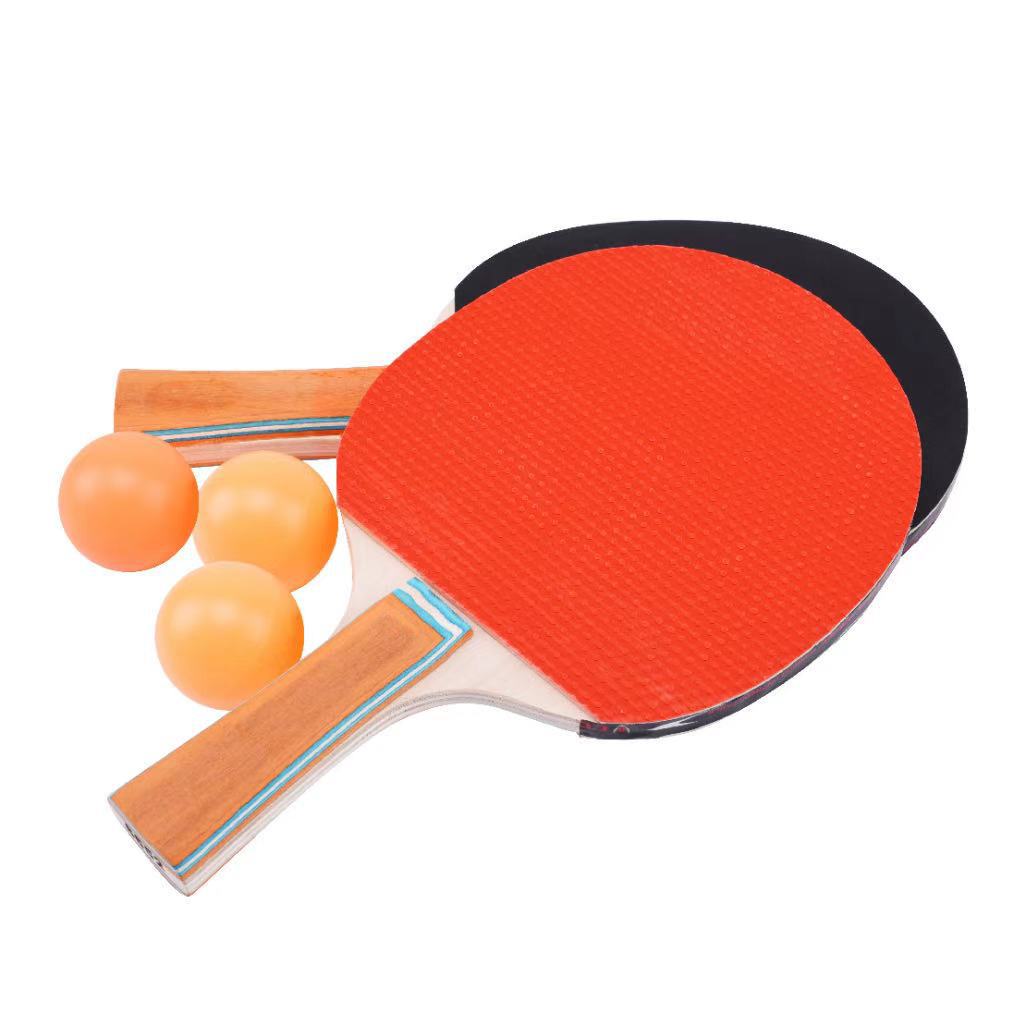 战甲体育zj2152乒乓球拍闪电系列5层实木底板球拍2支附赠3个球