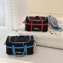 110L大容量滑轮式行李袋旅行袋机车包防水牛津布结实耐用可拎可背