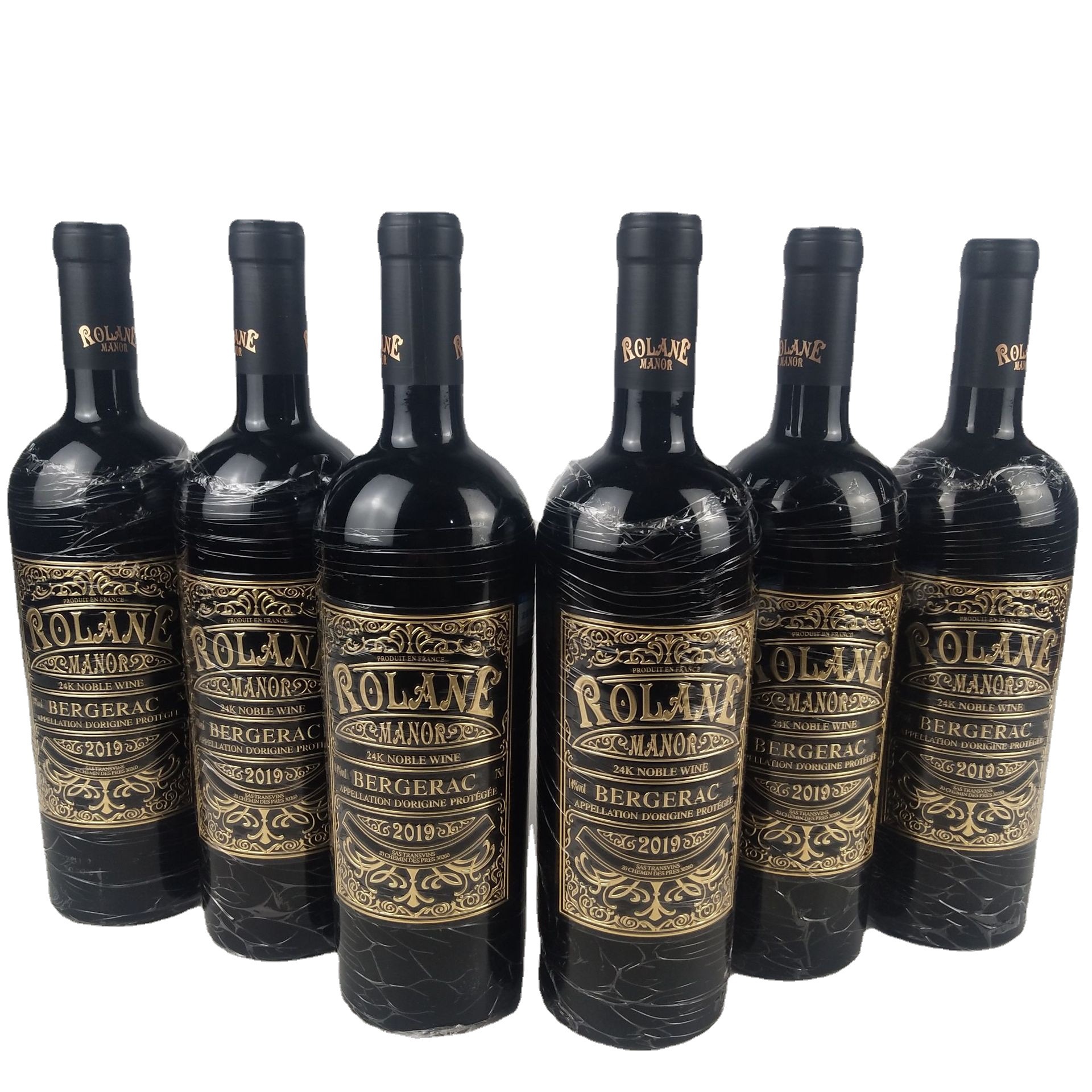 法国进口红酒 云穆庄园 24k贵族佳酿干红葡萄酒 14度飞机盒包装