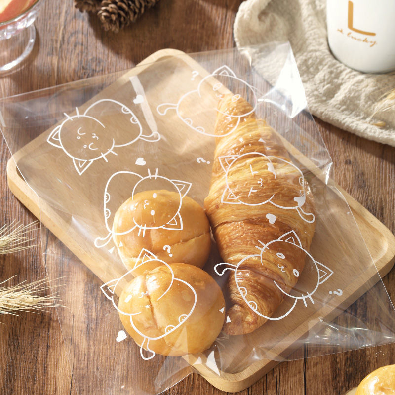 面包袋子包装打包烘焙吐司自粘三明治透明点心小馒头代餐包自封袋