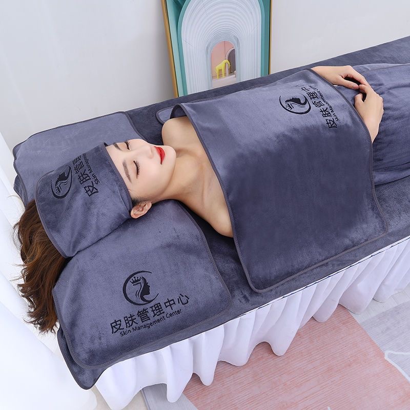 Wholesale Towels Absorbent Massage Therapy with Hole Bed Towel Thickened Beauty Salon Custom Logo Set Bath Towel