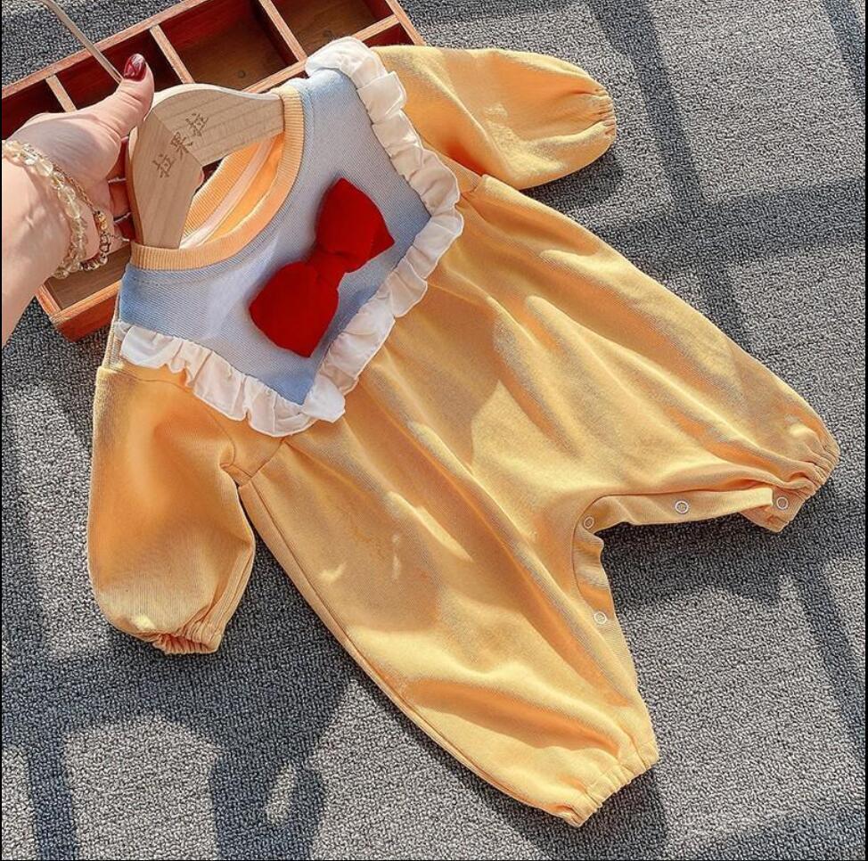 Baby Clothes Spring and Autumn Jumpsuit Baby Girl Super Cute Princess Full Moon Romper Go out for 100 Days Baby Jumpsuit