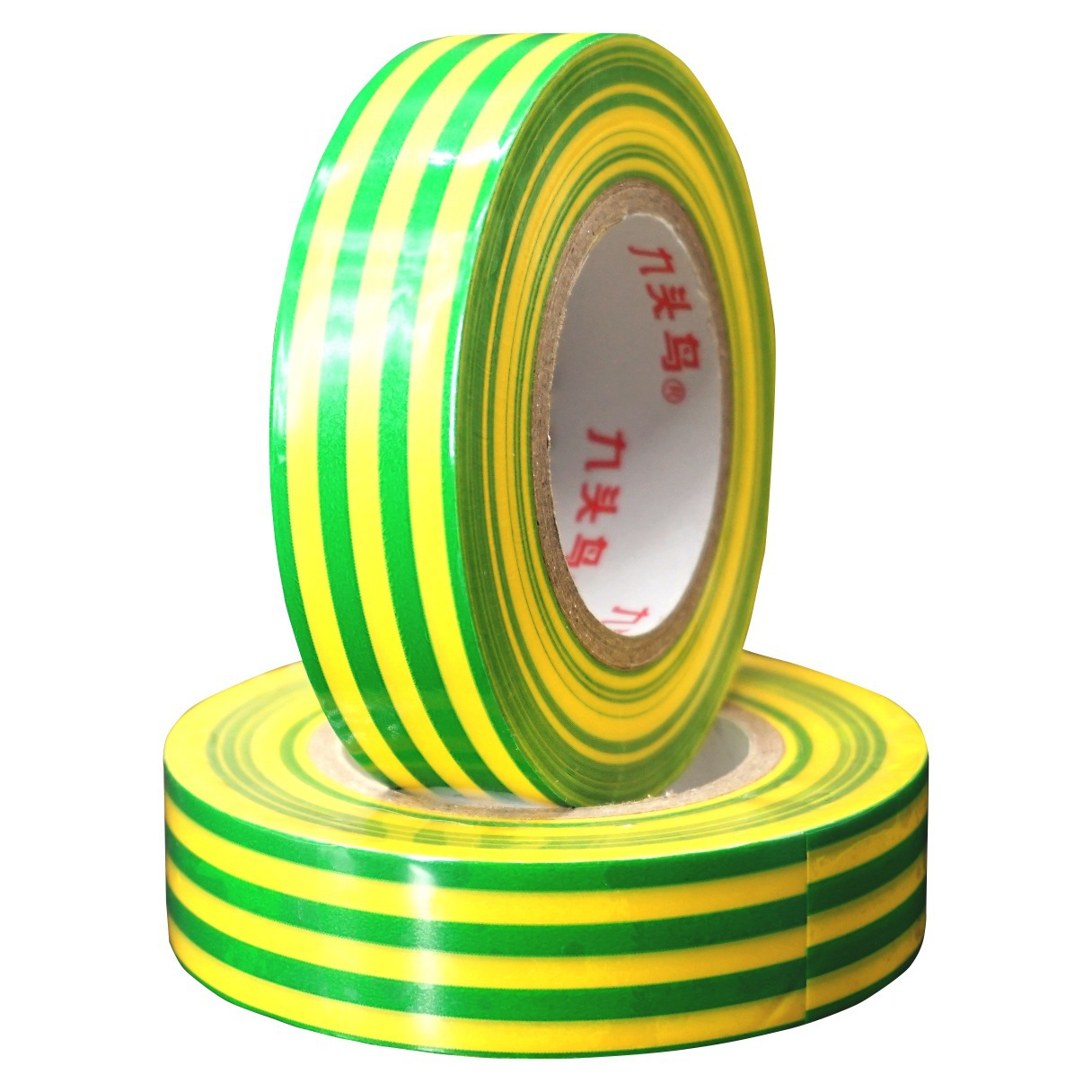 舒氏电工胶带黄绿双色胶布 防水 pvc地线标识胶带批发