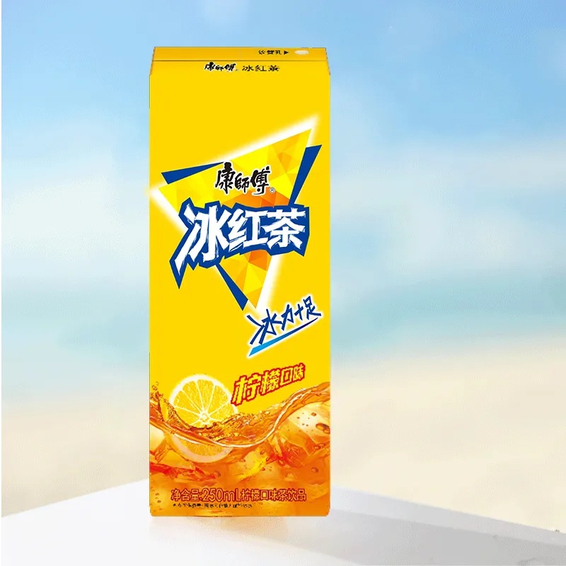 康师傅冰红茶250ml*24盒整箱柠檬味饮料冰糖雪梨茉莉蜜茶饮品包邮