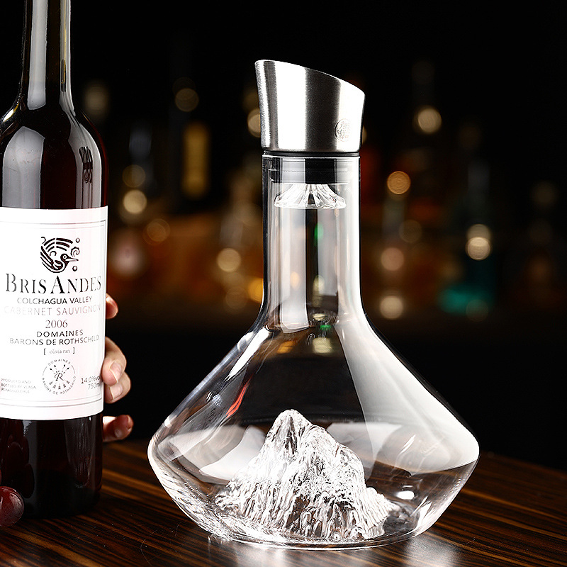 Light Luxury Wine Decanter Red Wine Household Luxury High-End Internet Celebrity Iceberg Wine Flask Wine Pot Fast Wine Container