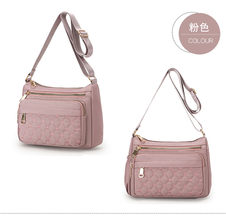 Large Capacity Nylon Cloth Women's Bag 2021 New Fashion Middle-Aged Mom Shoulder Bag Casual Simple Messenger Bag for Women