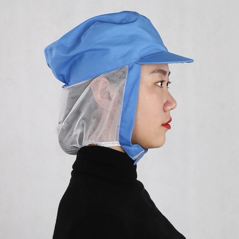 5成交95工作帽网帽食品帽车间食品厂防尘帽包头发网帽子厨师帽透