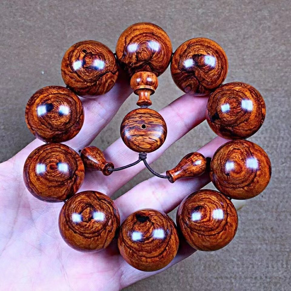 海南黄花梨海黄埋土野生林老料双面蜘蛛纹颗颗精挑细选d11a4