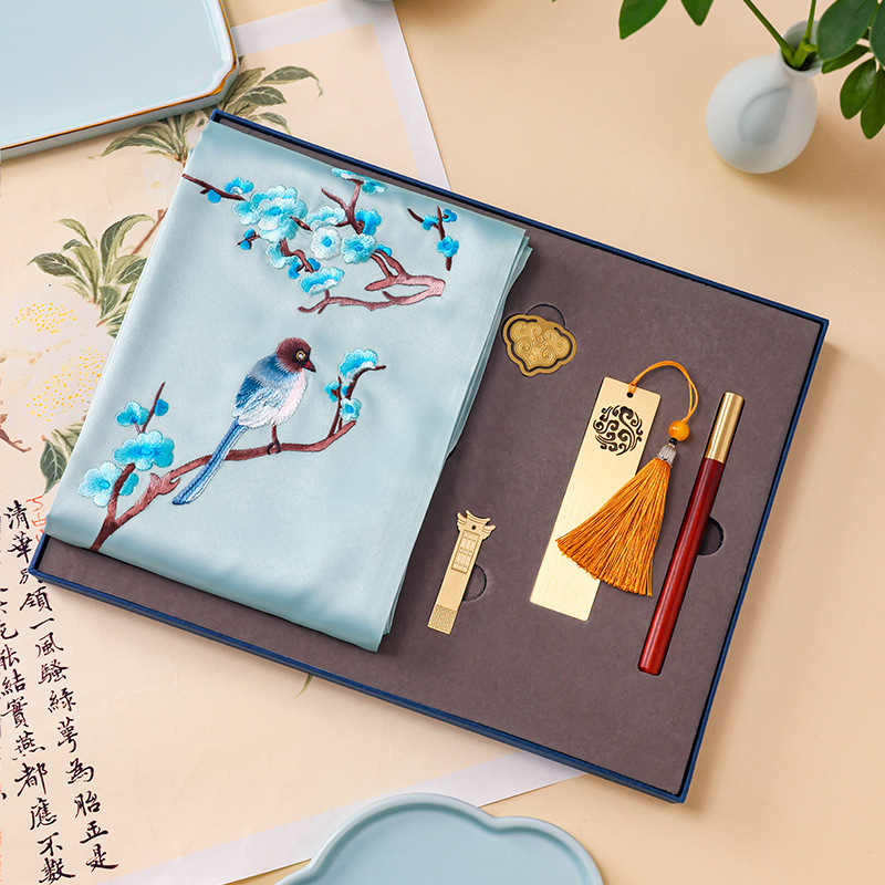 苏绣围巾手工刺绣工艺品 母亲节礼物送妈妈 苏州文创纪念品送妈妈