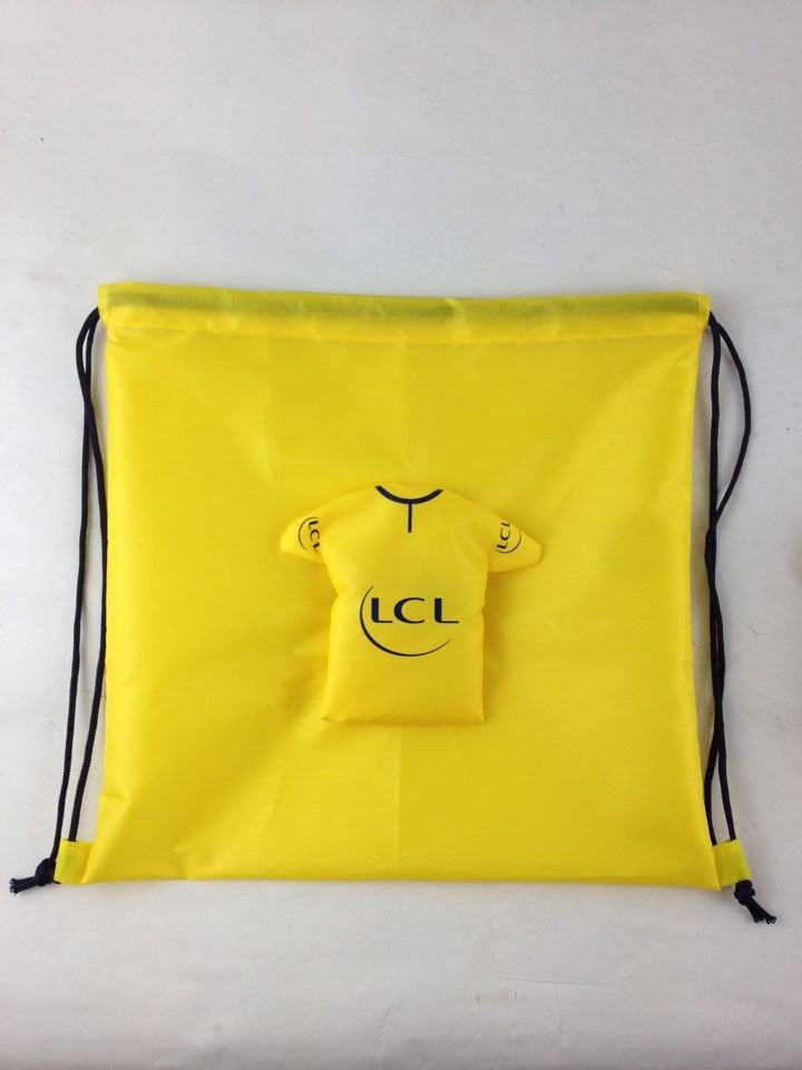 210t牛津布抽绳袋,可折叠成衣服形状的束口袋,t恤型抽绳购物袋