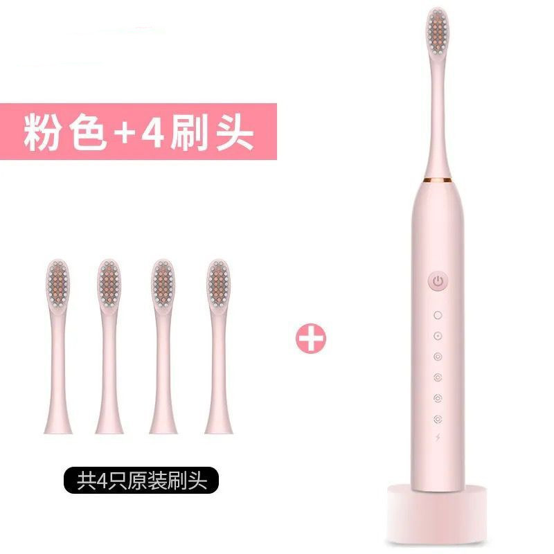 6 Gear Electric Toothbrush Adult Home Use USB Charging Sonic Toothbrush Oral Irrigator Gift X3 One Piece Dropshipping