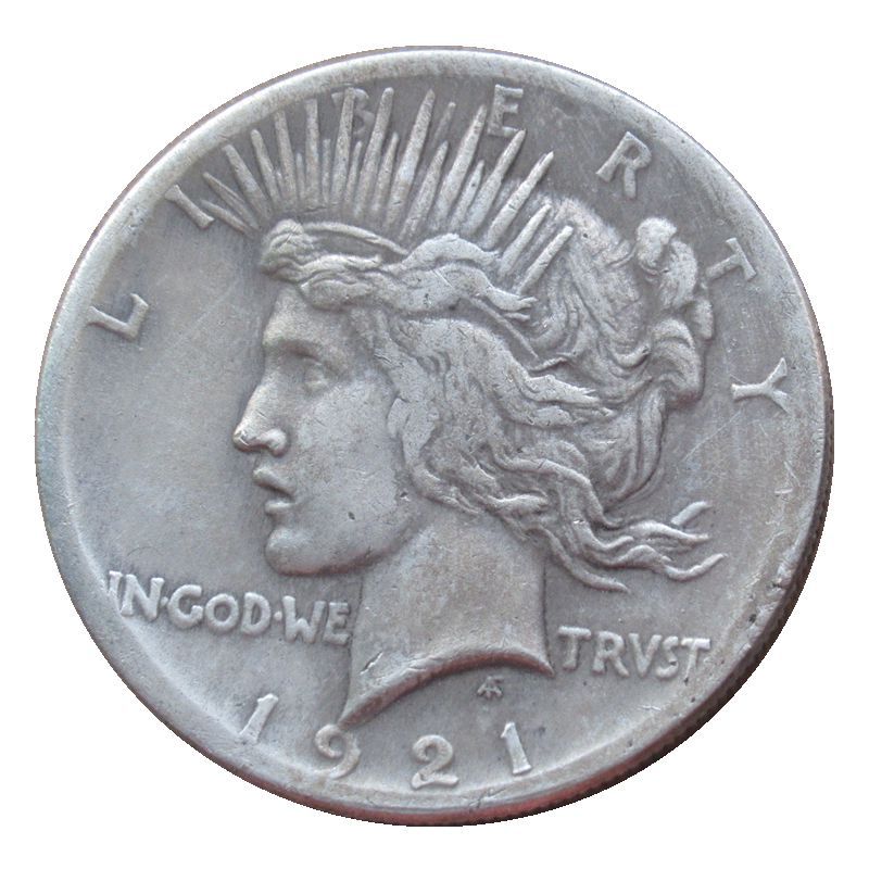 厂价直销摩根1921和平鸽1921双面人头硬币复制纪念币-阿里巴巴