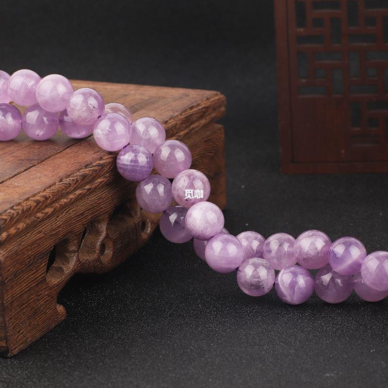 天然薰衣草紫水晶散珠diy紫水晶圆珠串珠子半成品批发-阿里巴巴