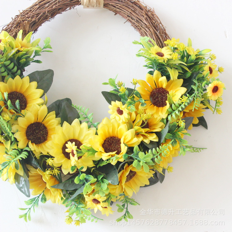 DSEN Cross-Border E-Commerce Amazon Spring SUNFLOWER Bee Festival Garland Home Decoration Factory Wholesale