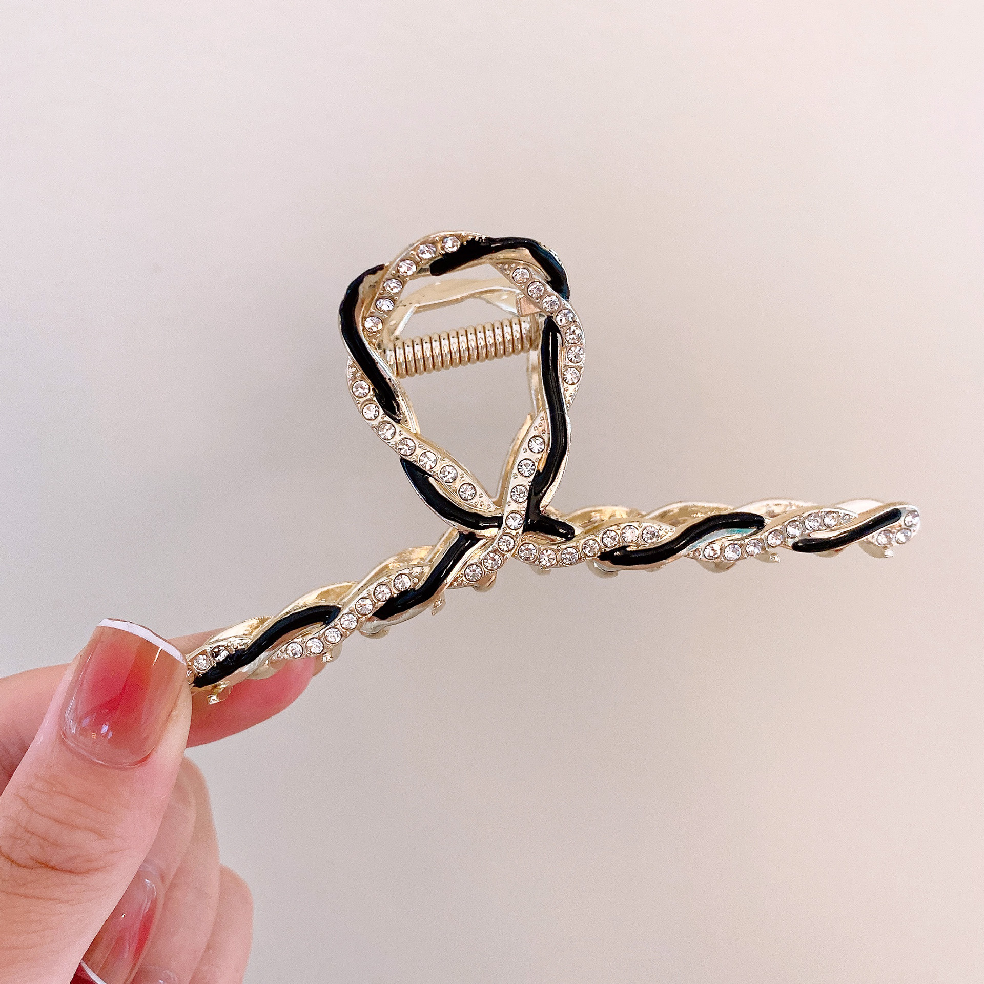 Korean-Style Pearl Grip Women's Summer 2022 New Hairpin Back Head Large Elegant Hair Pin Shark Clip