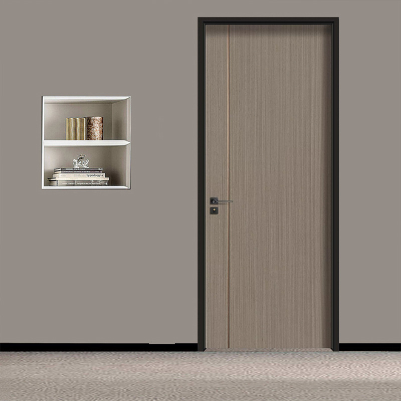 极简门实木套装门室内卧室门实木复合烤漆房间门现代简易隔音木门