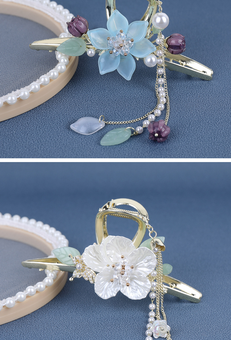 古风发饰铃兰发夹 珍珠步摇流苏头饰 蝴蝶结发饰琉璃花抓夹