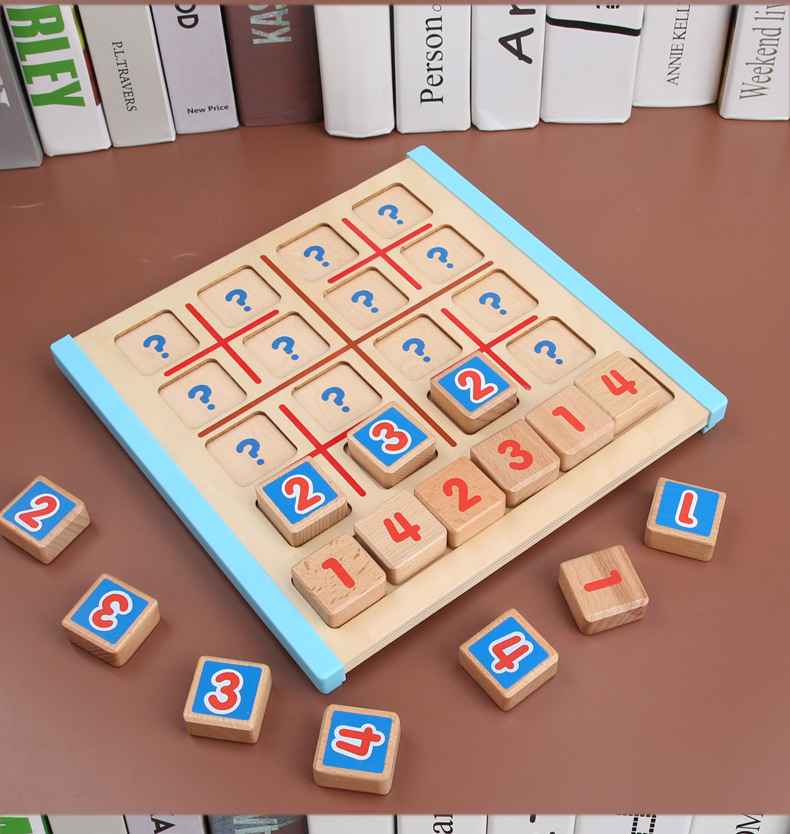 数独游戏板锻炼儿童数学思维观察思考开发大脑启蒙早教数独游戏